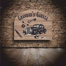 Retro Garage Skylt - Perfekt för Pub & Man Cave